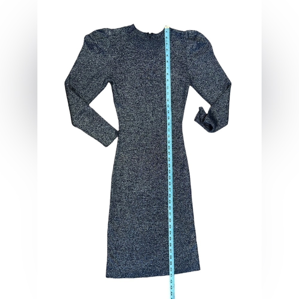 Sachin & Babi Amelie Metallic Navy Blue Knit Sweater Dress Women’s Size Small - Picture 14 of 14